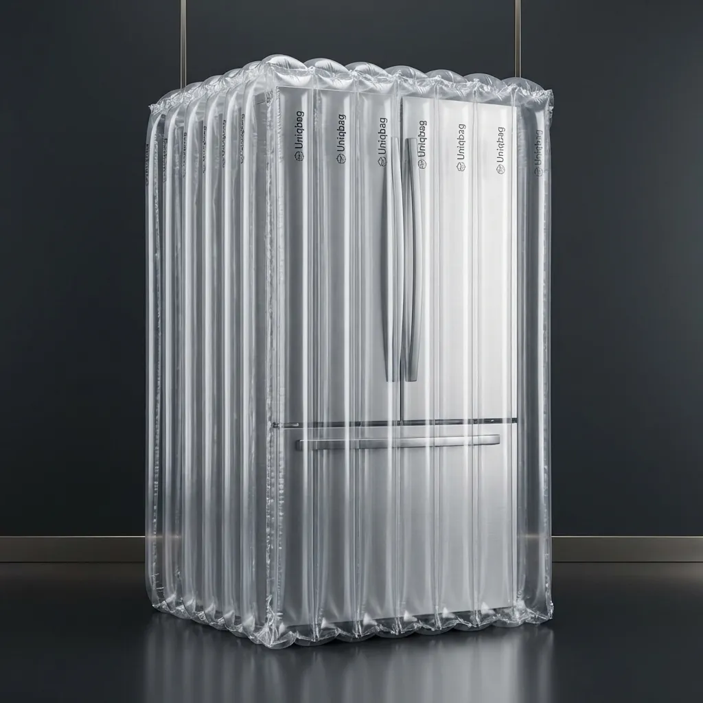 Kühlschrank sicher verpackt in UNIQBAG