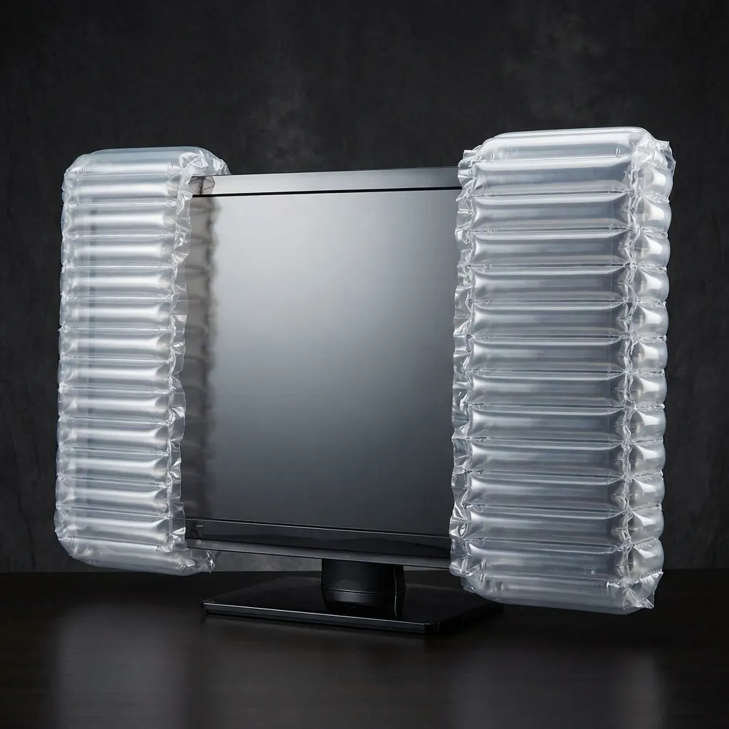 Monitor sicher verpackt in UNIQBAG